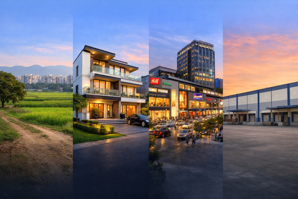 Land, residential, commercial and industrial properties in Mohali
